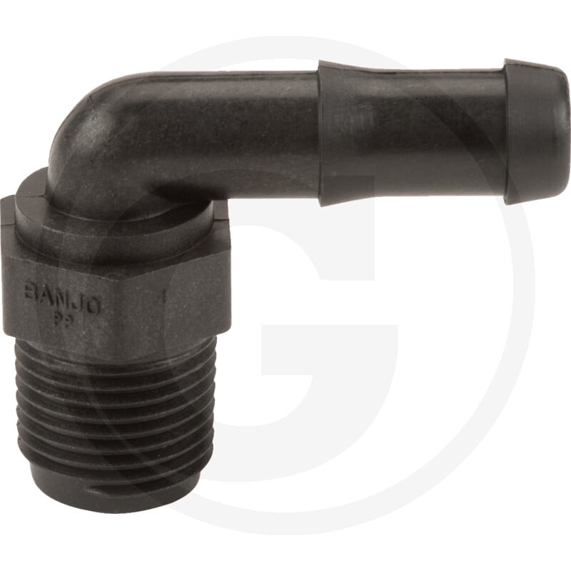 ? MNPT x 3/8? 90 HOSE BARB