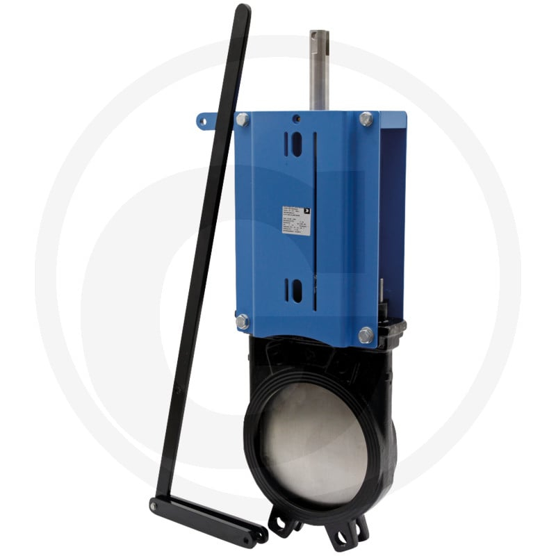 Stoffschieber 6'', DN150 mit Hebel