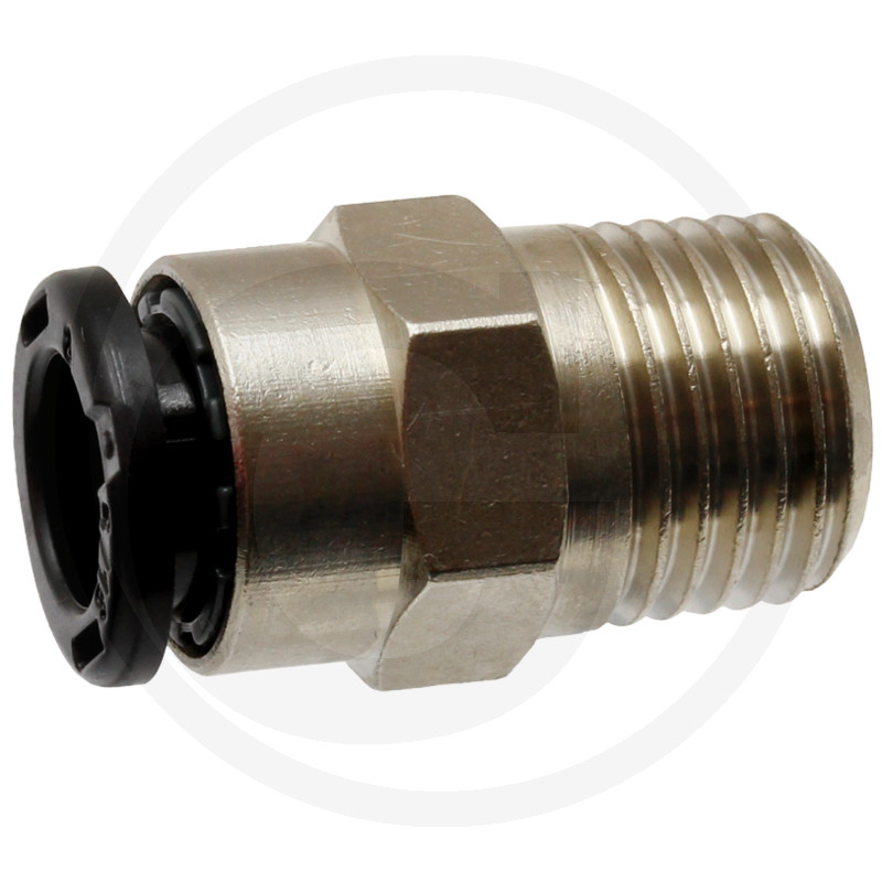 Steckkupplung gerade - 6mm-1/8''AG Mess