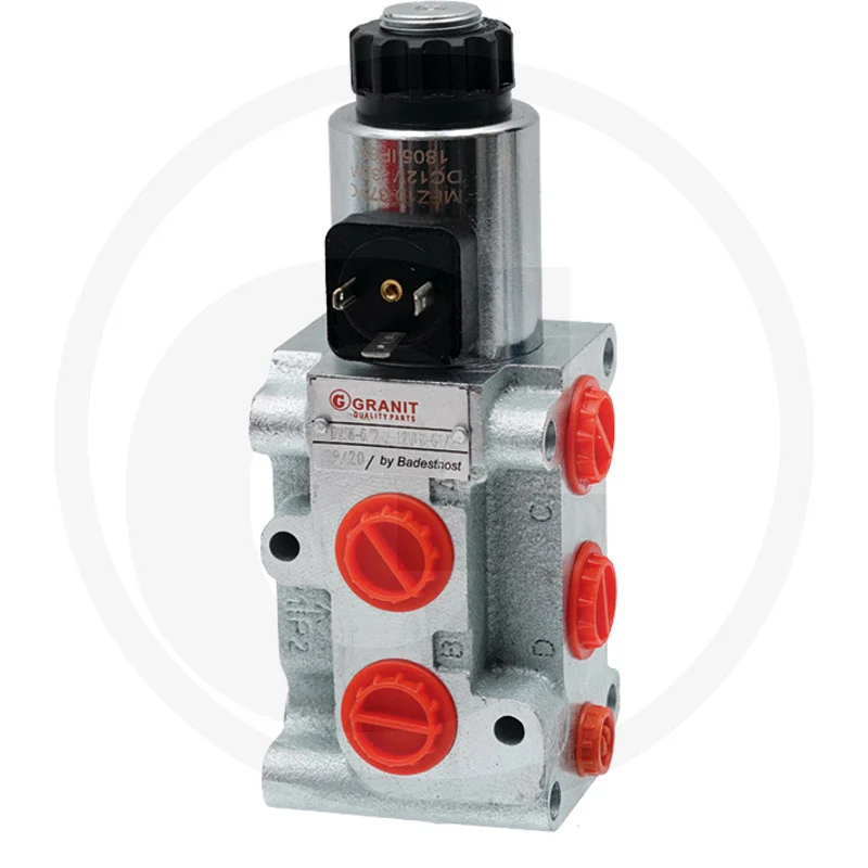6/2 Wegeventil SWV-E-12V Zn-Ni (3/8'')