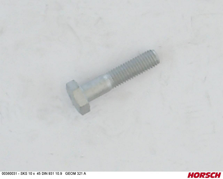 SKS 10 x 45 DIN 931 10.9 GEOM321A