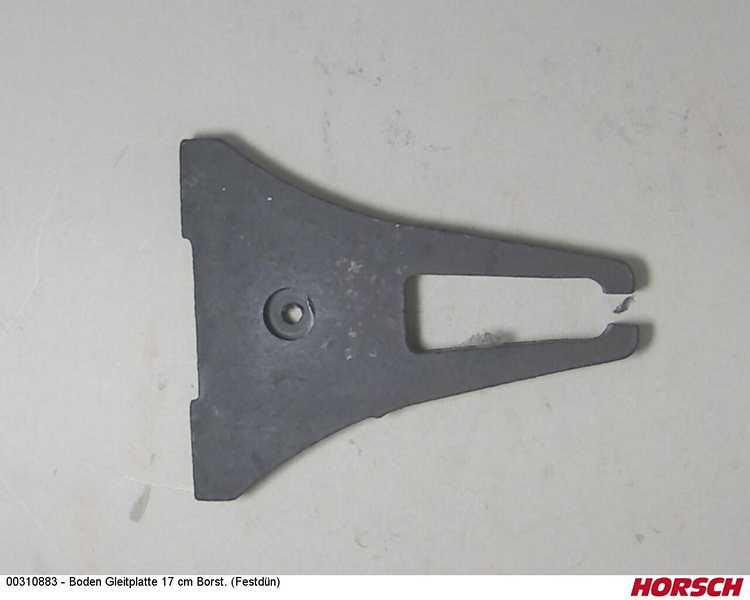 Boden Gleitplatte 17 cm Borst. (Festdün)