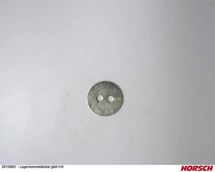 Lagerstummeldeckel glatt t=6