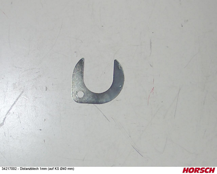 Distanzblech 1mm (auf KS Ø40 mm)