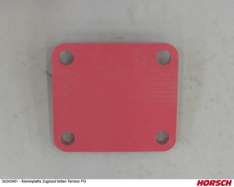 Klemmplatte Zugmaul hinten Terrano FG
