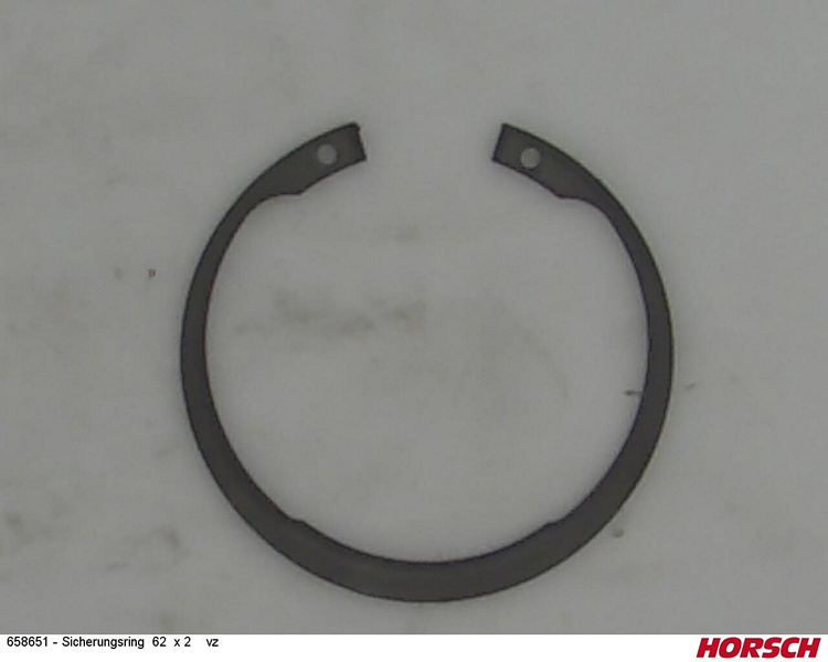 Sicherungsring 62 x 2 vz