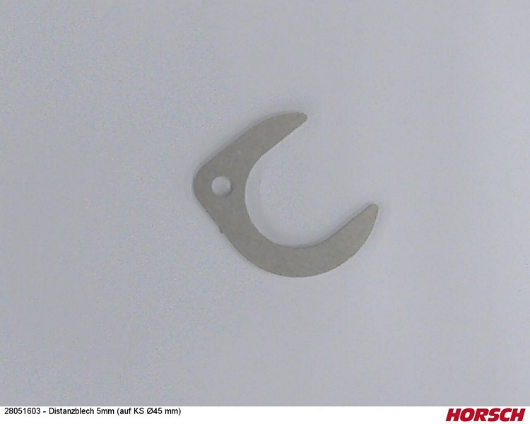 Distanzblech 5mm (auf KS Ø45 mm)