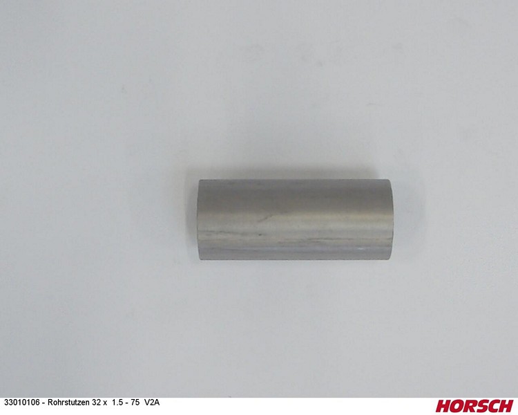 Rohrstutzen 32 x 1.5 - 75 V2A