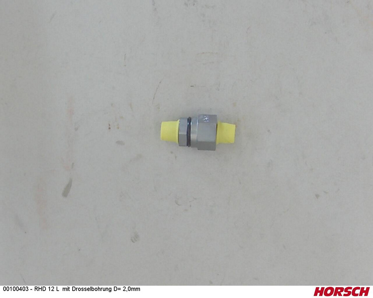 RHD 12 L mit Drosselbohrung D= 2,0mm