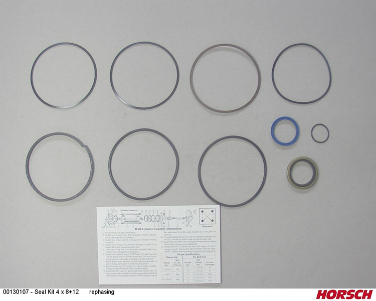 Seal Kit 4 x 8+12 rephasing