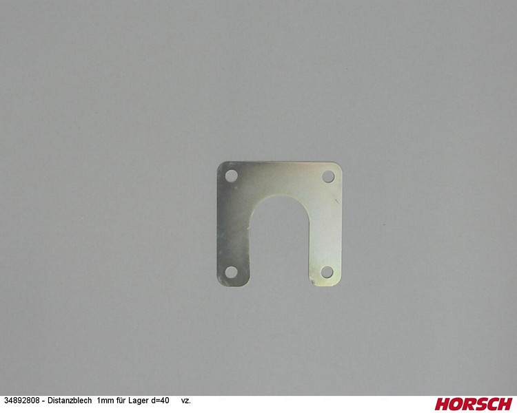 Distanzblech 1mm für Lager d=40 vz.