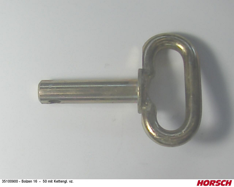Bolzen 16 - 50 mit Kettengl. vz.