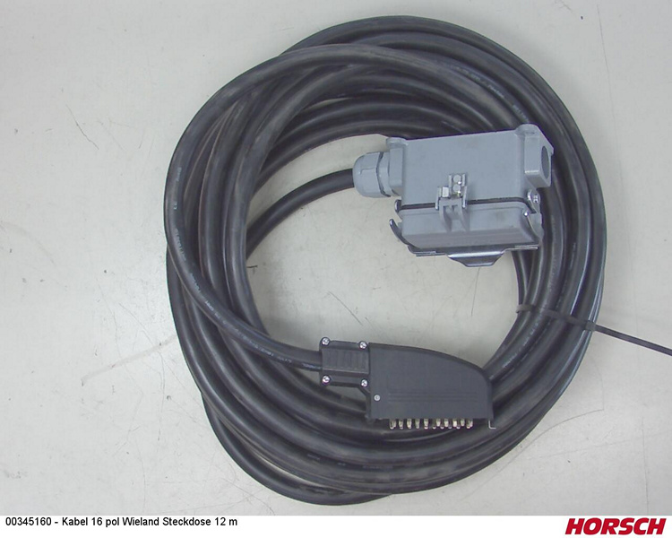 Kabel 16 Pol Wieland Steckdose 12 M (00345160) Horsch
