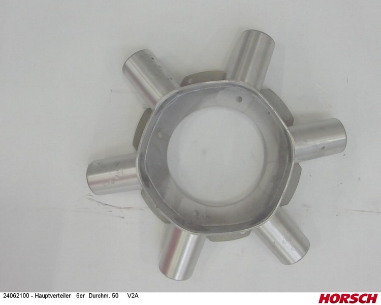 Hauptverteiler 6er Durchm. 50 V2A