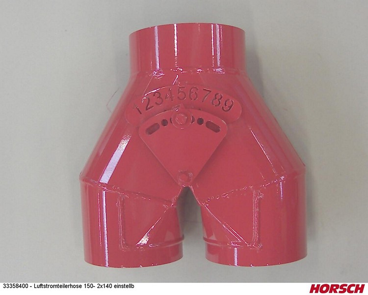 Luftstromteilerhose 150- 2x140 einstellb