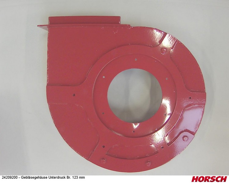 Gebläsegehäuse Unterdruck Br. 123 mm