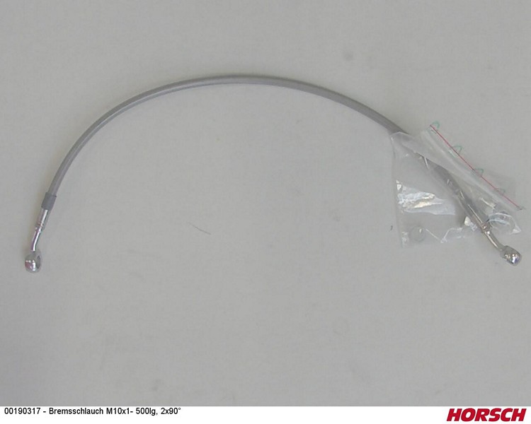 Bremsschlauch M10x1- 500lg, 2x90°