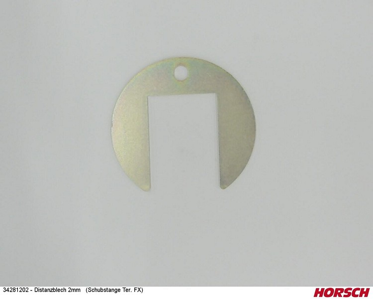 Distanzblech 2mm (Schubstange Ter. FX)
