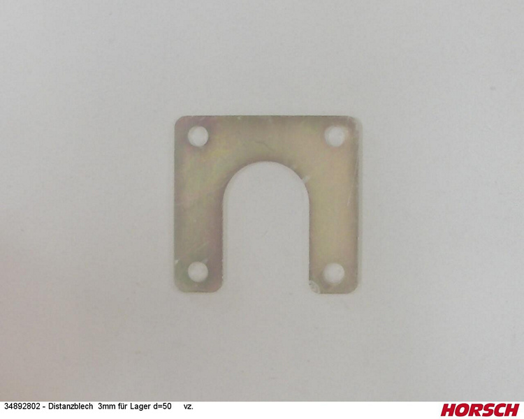 Distanzblech 3mm für Lager d=50 vz.