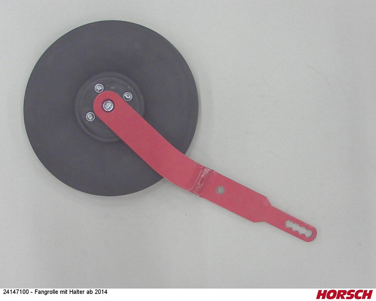 Fangrolle mit Halter gebogen