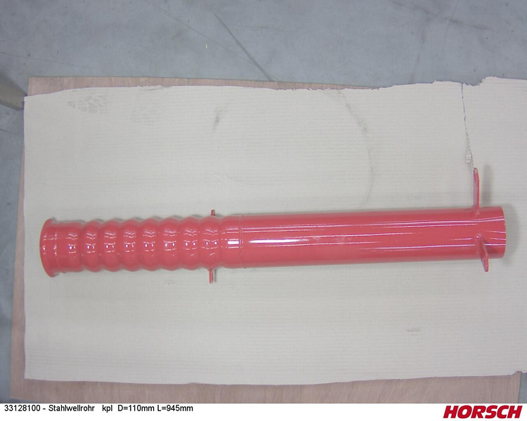 Stahlwellrohr kpl D=110mm L=945mm