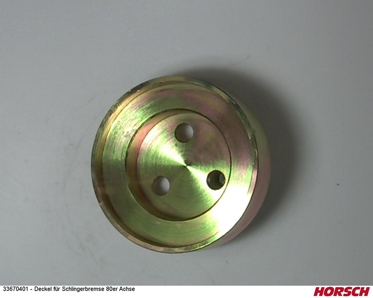 Deckel für Schlingerbremse 80er Achse
