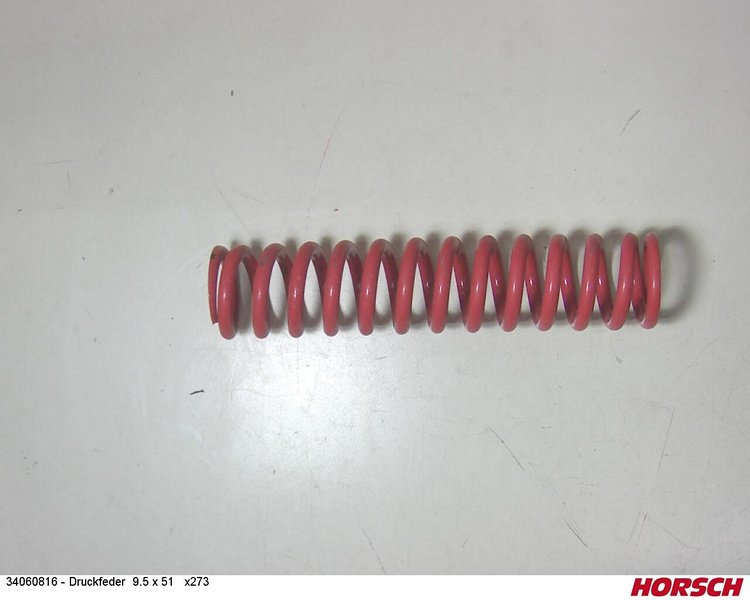 Druckfeder 9.5 x 51 x273