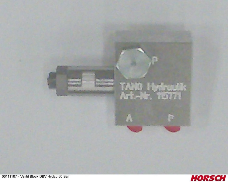Ventil Block DBV Hydac 50 Bar