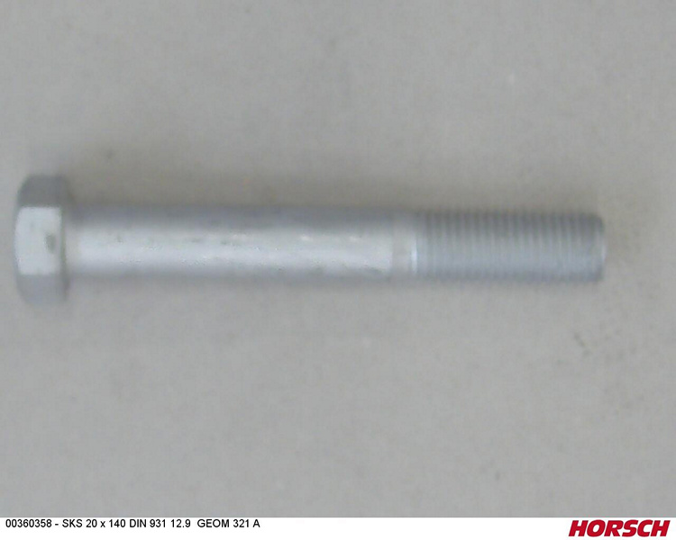 SKS 20 x 140 DIN 931 12.9 GEOM321A