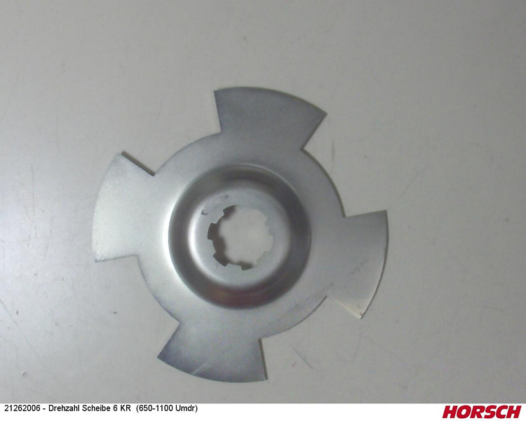 Drehzahl Scheibe 6 KR (650-1100 Umdr)