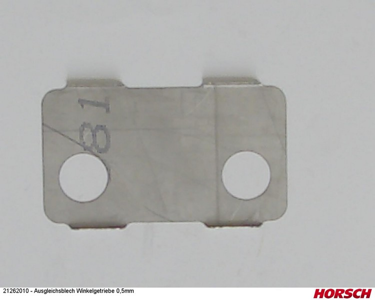 Ausgleichsblech Winkelgetriebe 0,5mm