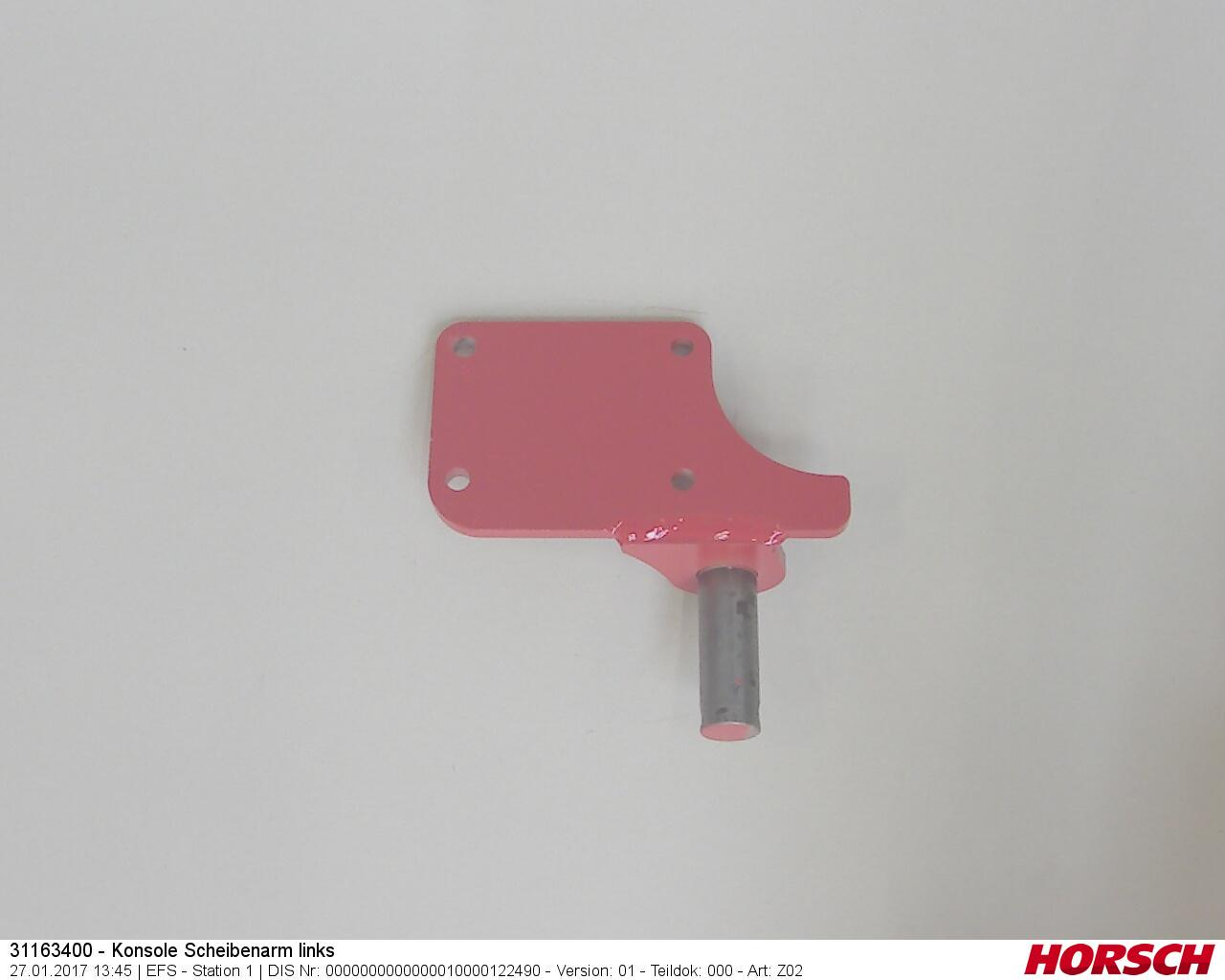 Konsole Scheibenarm links