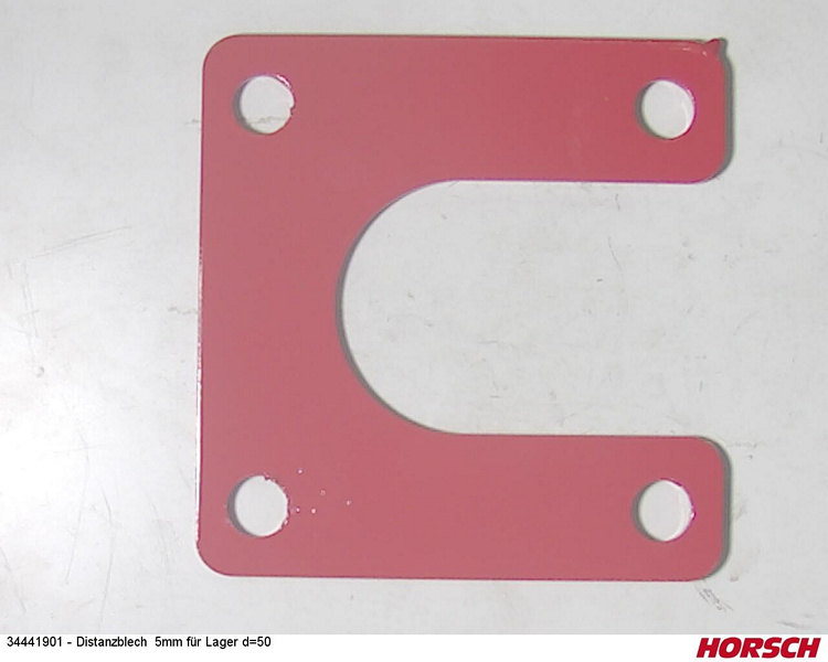 Distanzblech 5mm für Lager d=50