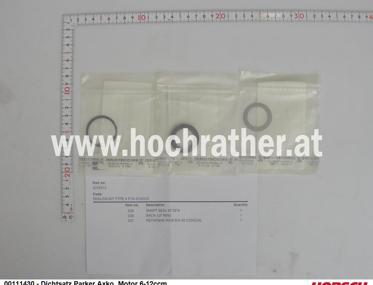 Dichtsatz Parker Axko. Motor 6-12ccm