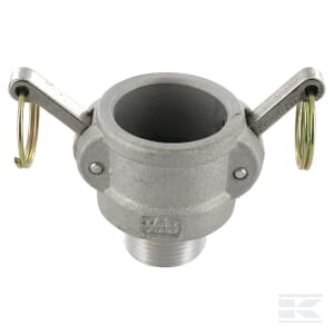 Camlock Typ B 2" Außengewinde aus Edelstahl