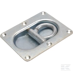 Öse, verzinkt, 150 x 125 mm, H=25,18 mm