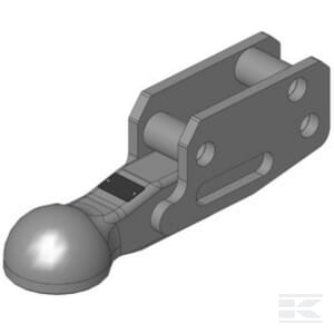 Zugöse Kugelkuppl. 80 mm Krone Titan, XL, XXL Ladewagen f. Obenanhängung
