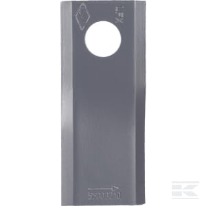 Mähmesser links 107x45x4 mm, Bohrung Ø 18,25 mm, geeignet für Kuhn, 25er-Packung