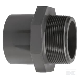 Adapternippel PVC 63/75mm x 2