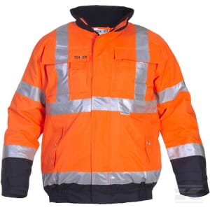 Pilotenjacke Hi-vis, orange-blau, Größe 3XL, Hydrowear