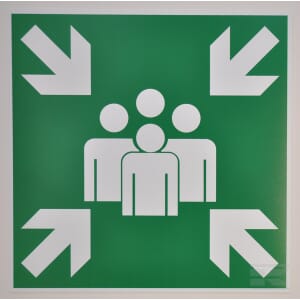 Schild Sammelplatz 400x400mm