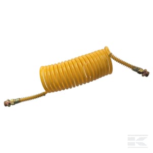 Spiralluftschlauch M22x1,5 gelb