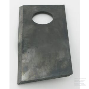 Mähmesser rechts 106x49x3 mm, Bohrung Ø 21 mm, geeignet für Claas, 25er-Packung