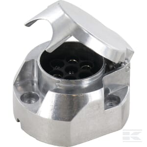 Steckdose 7-pol. Aufbau Metall