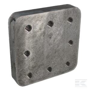 Anschweißplatte 110x100mm 8x M16