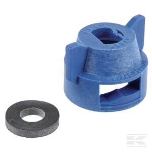 Düsenkappe, blau, mit Dichtung