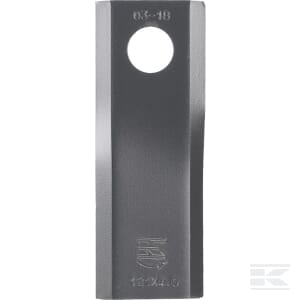 Mähmesser links 122x45x4 mm, Bohrung Ø 18,25 mm, geeignet für Kuhn / Claas / John Deere / New Holland, 25er-Packung