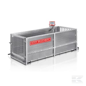 Mobile animal weighing machine