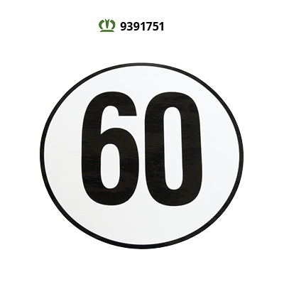 AUFKLEBER "60 KM/H