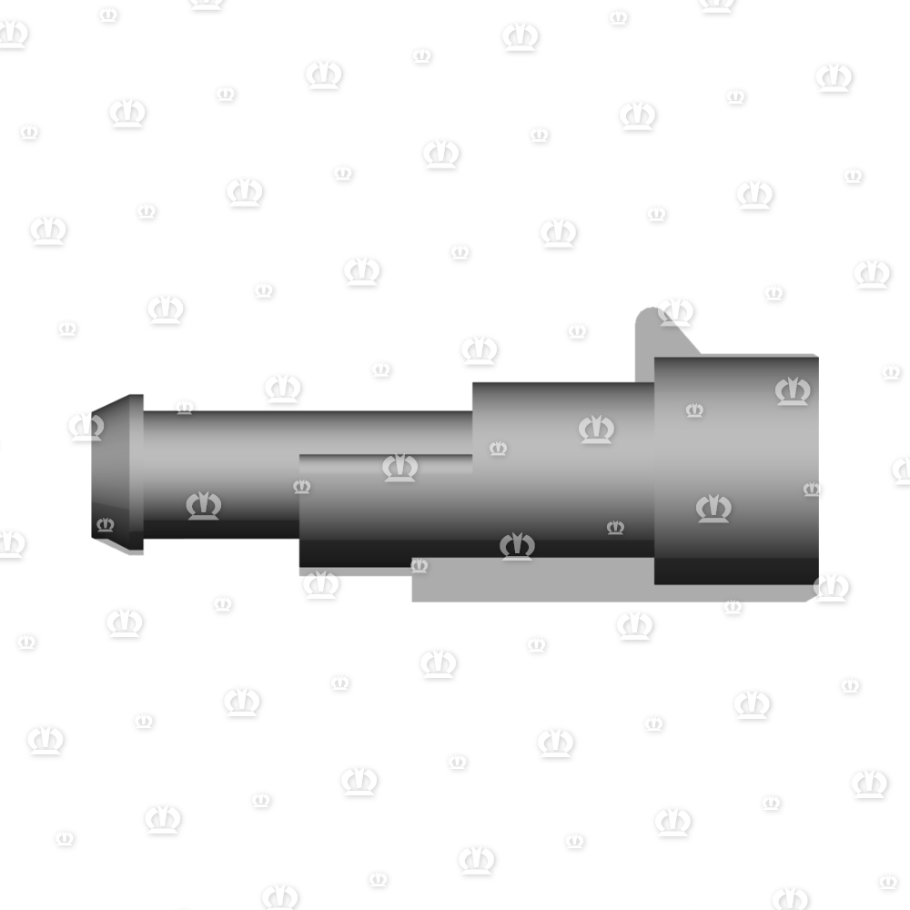 Stecker 2-p St schwarz